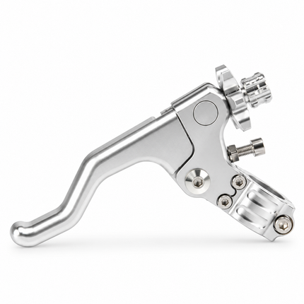 Short Clutch Lever Billet Aluminium Bracket Silver
