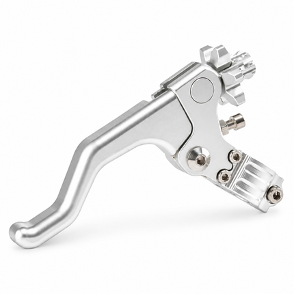 Short Clutch Lever Billet Aluminium Bracket Silver