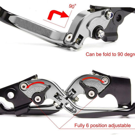 Lever Set Cnc Adjustable Length Folding Brake & Clutch 11-18 Suzuki GSX-R 600 750 1000