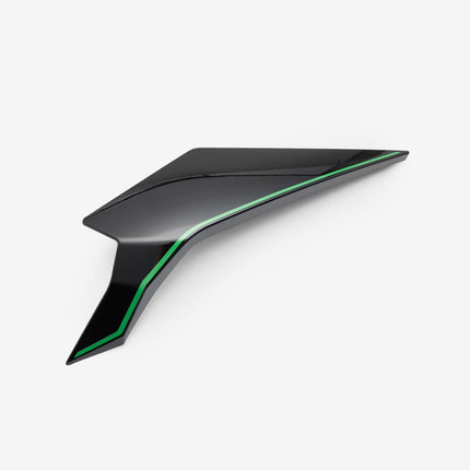 Front Upper Left Panel Gloss Black/Green Decal