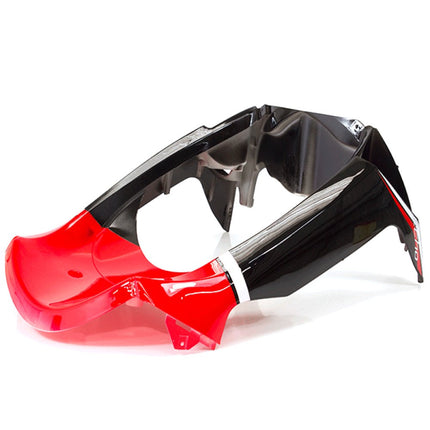 Black and Red Front Lower Panel