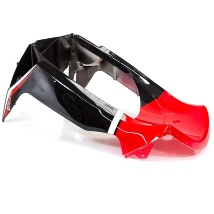 Black and Red Front Lower Panel