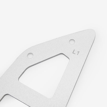 Left Metal Rider Foot Plate Upper