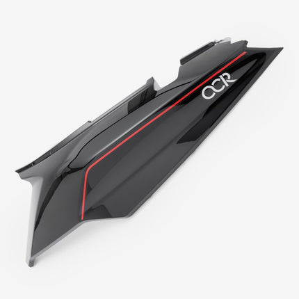 Rear Upper Left Black Panel with Red Decals