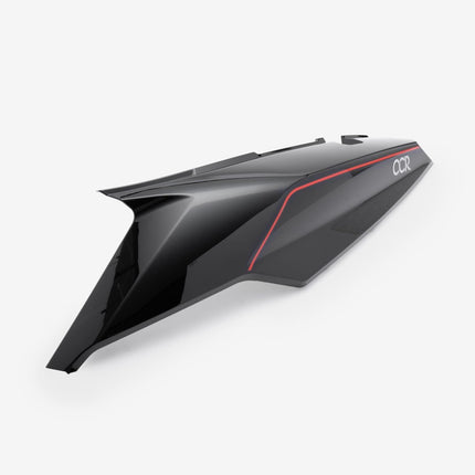 Rear Upper Left Black Panel with Red Decals