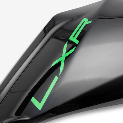 Front Left Side Panel Gloss Black/Green Decal