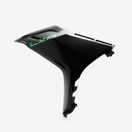 Front Left Side Panel Gloss Black/Green Decal