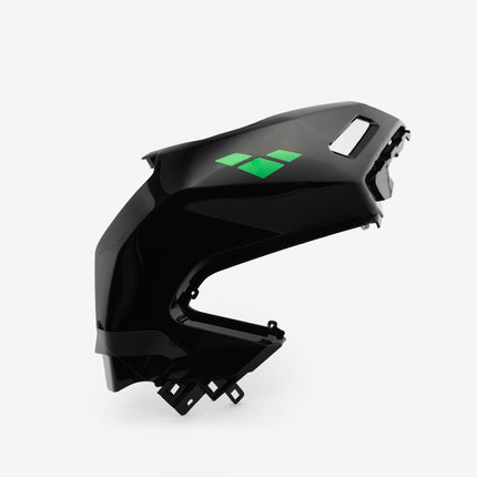 Right Fuel Tank Trim Panel Gloss Black/Green Decal