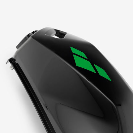 Left Fuel Tank Trim Panel Gloss Black/Green Decal