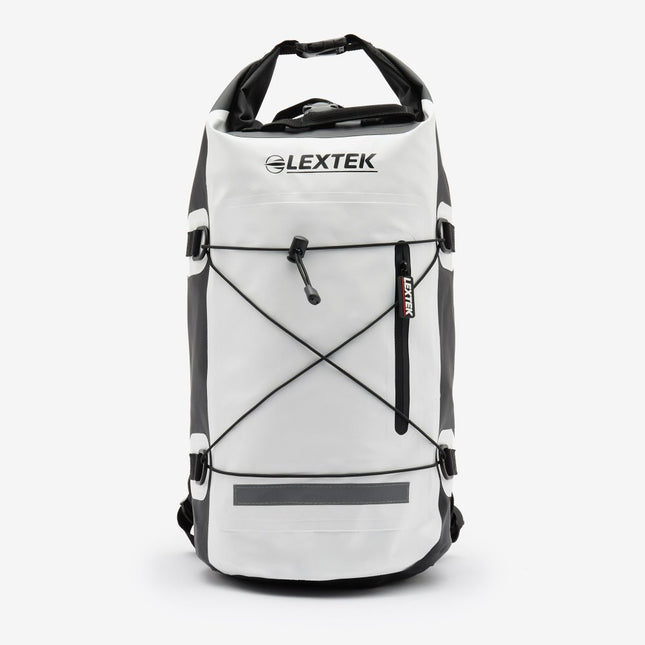 Lextek Waterproof Dry Bag Backpack 30L White/Black