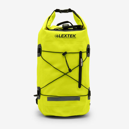 Lextek Waterproof Dry Bag Backpack 30Litre Fluorescent Yellow
