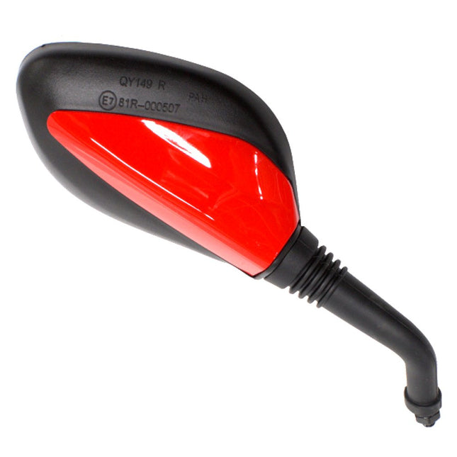 Right Gloss Red Mirror WY-044 for WY125T-74, WY50QT-58, WY125T-74R, WY50QT-58R, WY12