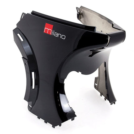 Rear Black Footwell Panel - Facing Heels B003 for FT50QT-27, FT125T-27, FT125T-27-E4