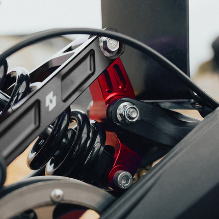 Full-E Charged Reinforced Suspension Linkage With Roller Bearings for Light Bee