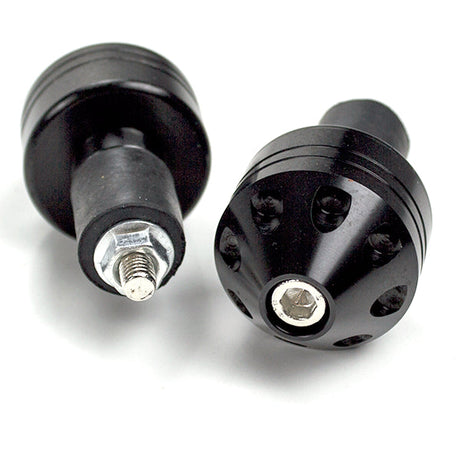 Lextek Universal Weighted Handlebar Ends Black