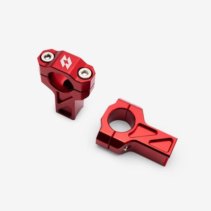 Full-E Charged Handlebar Risers 25mm for TL6000 Red