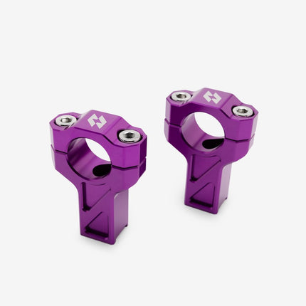 Full-E Charged Handlebar Risers 25mm for TL6000 Purple