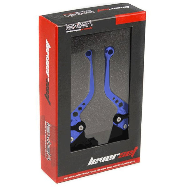 Lextek CNC Brake & Clutch Lever Set F-29 / H-33 Short Blue
