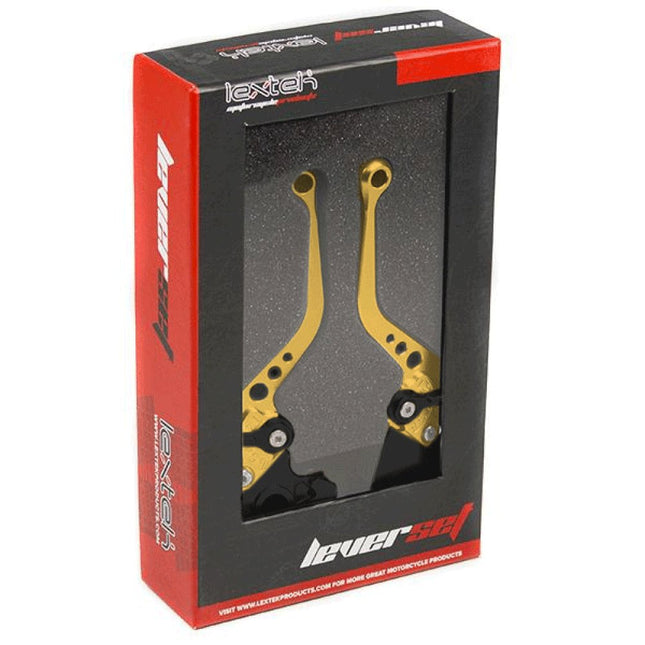Lextek CNC Brake & Clutch Lever Set F-23 / C-23 Short Gold