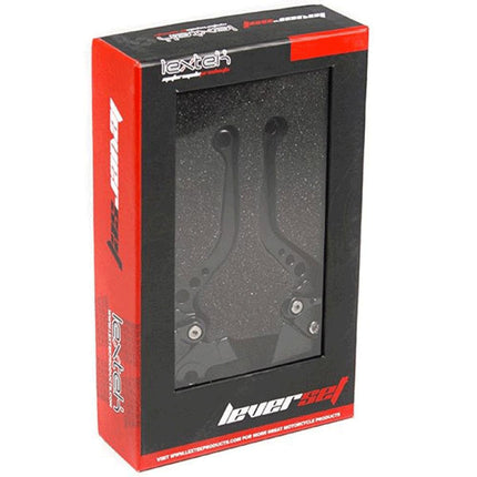 Lextek CNC Brake & Clutch Lever Set F-16 / V-4A Short Black