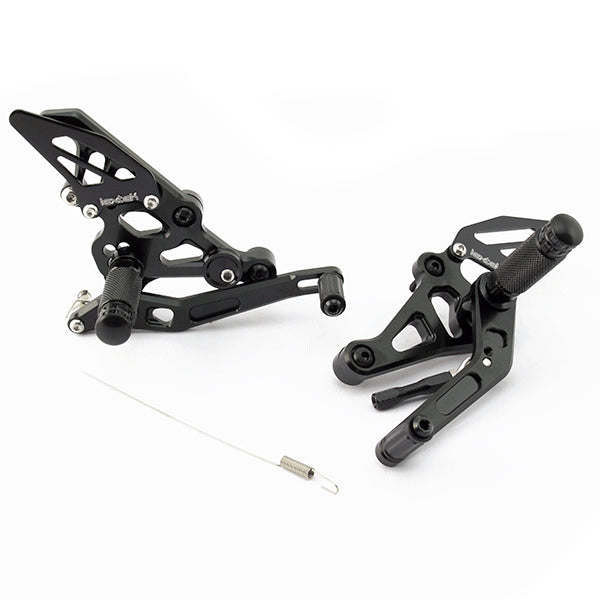 Lextek Black Rear Sets for Yamaha MT-07 (14-19)