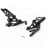 Lextek Black Rear Sets for Yamaha MT-07 (14-19)