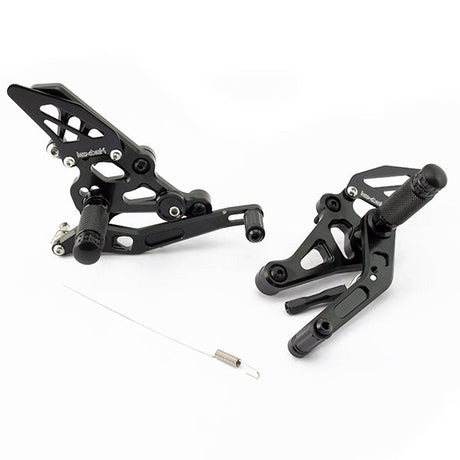 Lextek Black Rear Sets for Yamaha MT-07 (14-19)