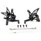 Lextek Black Rear Sets for Kawasaki Z1000 (11-18) SX (14-18)