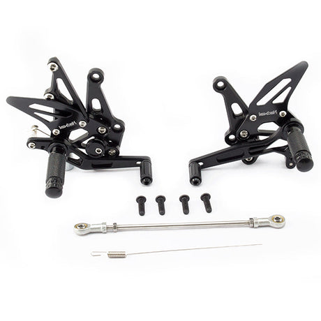 Lextek Black Rear Sets for Kawasaki Z1000 (11-18) SX (14-18)