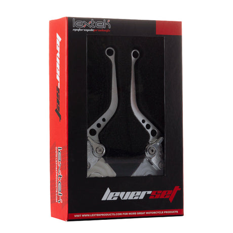 Lextek CNC Brake & Clutch Lever Set F-25 / H-17 Short Silver