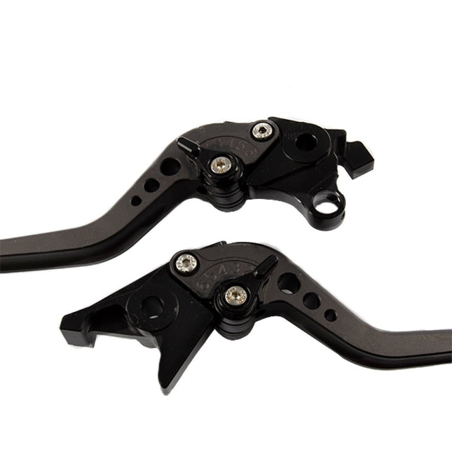 Lextek CNC Brake & Clutch Lever Set F-14 / S-14 Long Black