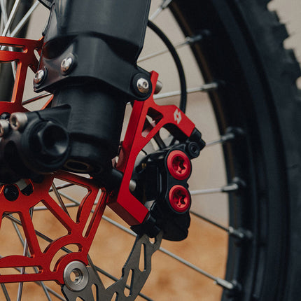 Full-E Charged Front Brake Caliper Bracket for KKE / Fastace 250mm Oversize Brake Disc