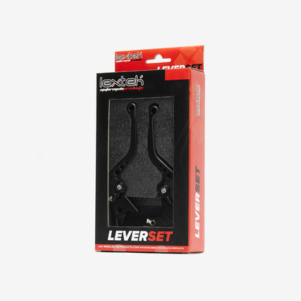 Lextek CNC Brake & Clutch Lever Set for LXR SE, F18-7 / S-13H Short Black