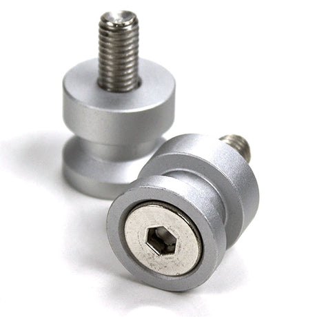 Lextek Silver Paddock Stand Bobbins M8 x 1.25mm