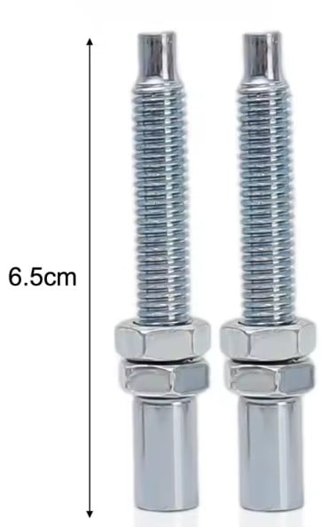 Cable Adjuster Screw 2PCS M8 65mm Universal Throttle Clutch Brake Motorcycle