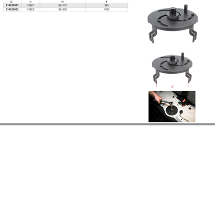 Adjustable Self-Locking Wrench for Tank Floating Ring Nuts 89mm - 170mm - Beta Tools 1482/1