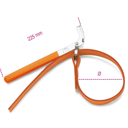 Strap Wrench for Oil Filters Up to 160mm - Beta Tools 1490/1