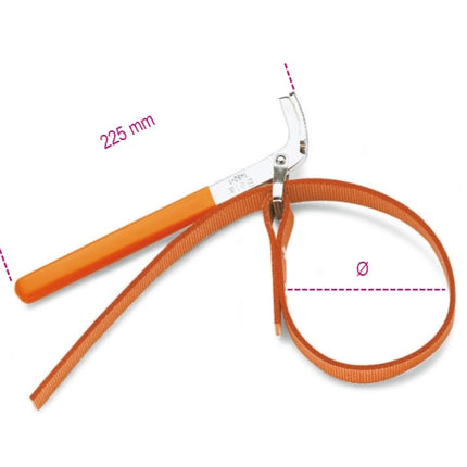 Strap Wrench for Oil Filters Up to 240mm - Beta Tools 1490/2