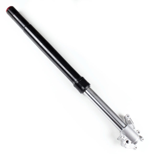 Left Suspension Fork with Red Cap and Silver Lower Mount