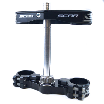 Triple Clamps Black 21-23 Sx 65 Offset 22mm Scar S5415BK