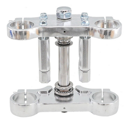 Pit Bike Triple Clamp Set 45mm 48mm Forks With 22mm Handlebar Mount Risers