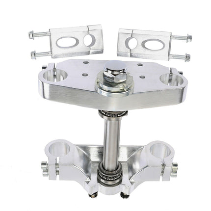 Pit Bike Triple Clamp Set 33mm Forks With 22mm (7/8) Handlebar Risers