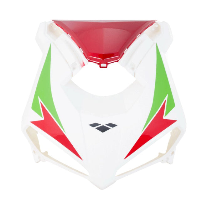 White/Red Headlight Panel for ZN125T-34