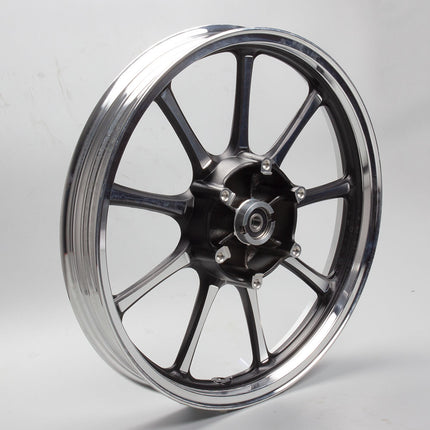 Front Silver/Black Multi-Spoke Wheel 18 x 2.15inch (Disc Brake) for ZS125-79, ZS125-79-E4
