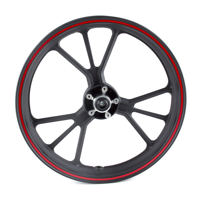 Front Black/Red Wheel 17 x 2.50inch for XGJ125-27B, XGJ125-28, MT125RR