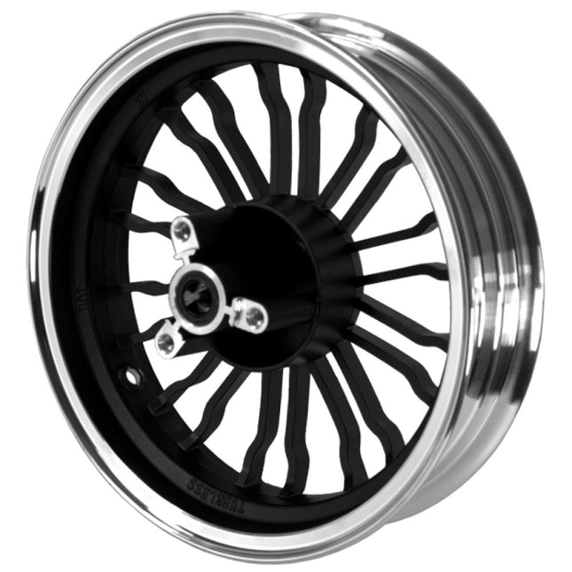 Front Silver/Black Multi-spoke Wheel 12 x 2.75inch (Disc Brake)