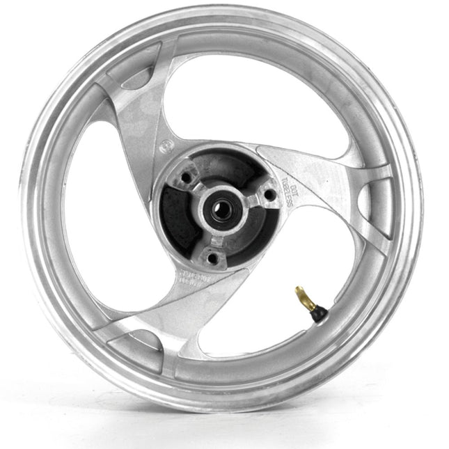Front Silver 3 Spoke Wheel 12 x 3.50inch (Disc Brake) for YB50QT-9