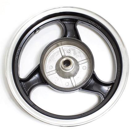Rear Black 3 Spoke Wheel 12 x 2.50inch (Drum Brake) for ZN125T-32A, DB125T-32A