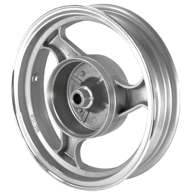 Rear Silver 3 Spoke Wheel 12 x 2.50inch (Drum Brake) for ZN125T-32A, DB125T-32A