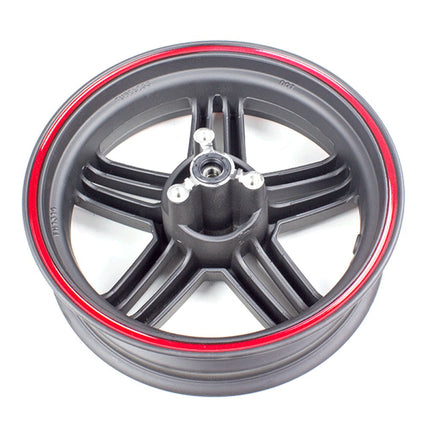Front Black/Red Wheel 13 x 3.50inch for LJ125T-8M, LJ125T-8M-E4